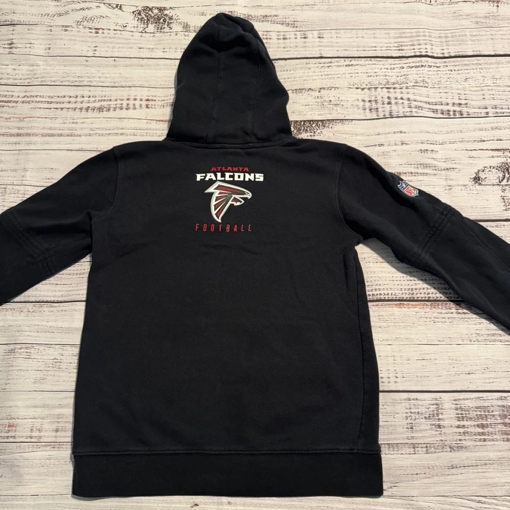 Nike Atlanta‎ Falcons NFL Hoodie Hooded Sweatshirt Black Youth Size XL